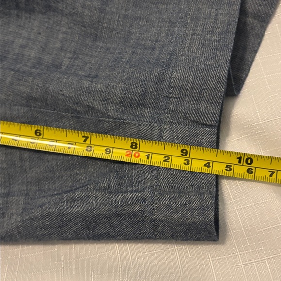 Lands End  Chambray Mid Rise Bermuda Shorts  9” SZ 18 100% Cotton Casual NWT - Picture 10 of 11